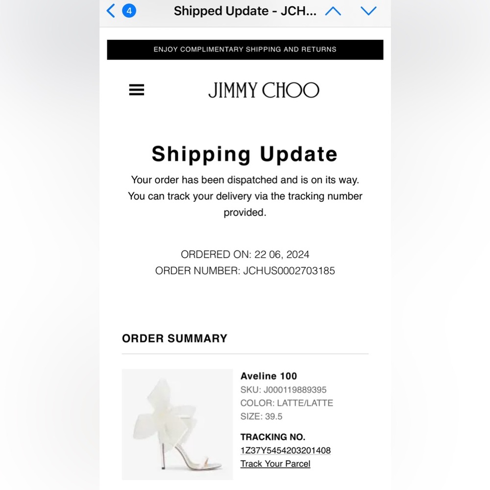 Jimmy Choo Aveline 100 high heel, 39.5, worn once - Picture 4 of 15